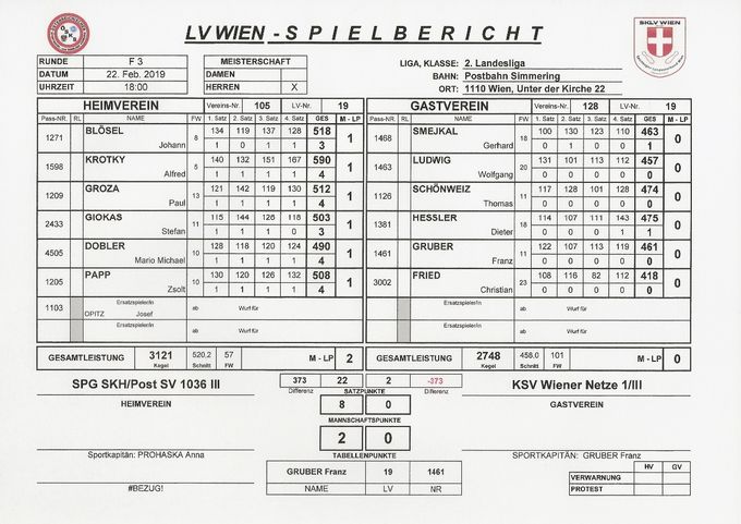 Bestleistung: HESSLER Dieter 475 Kegel