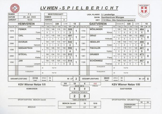 Bestleistung: HESSLER Dieter 486 Kegel 